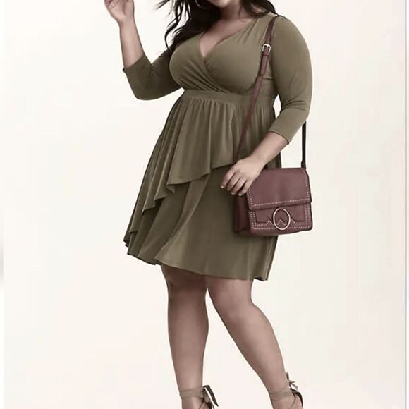 Torrid Soft Draped Dress - Picture 1 of 13